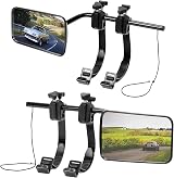 SUPAREE Convex Caravan Towing Mirrors with Clamps and Straps Pair