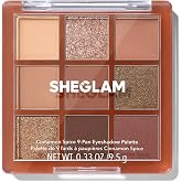 SHEGLAM Eyeshadow Palette 9-Color Ultra-pigmented Shimmer &amp; Matte Shades, Vegan &amp; Cruelty-free-Cinnamon Spice