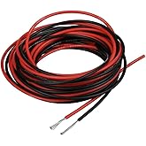 BNTECHGO 22 Gauge Silicone Wire Spool red and Black Each 10ft Flexible 22 AWG Stranded Tinned Copper Wire