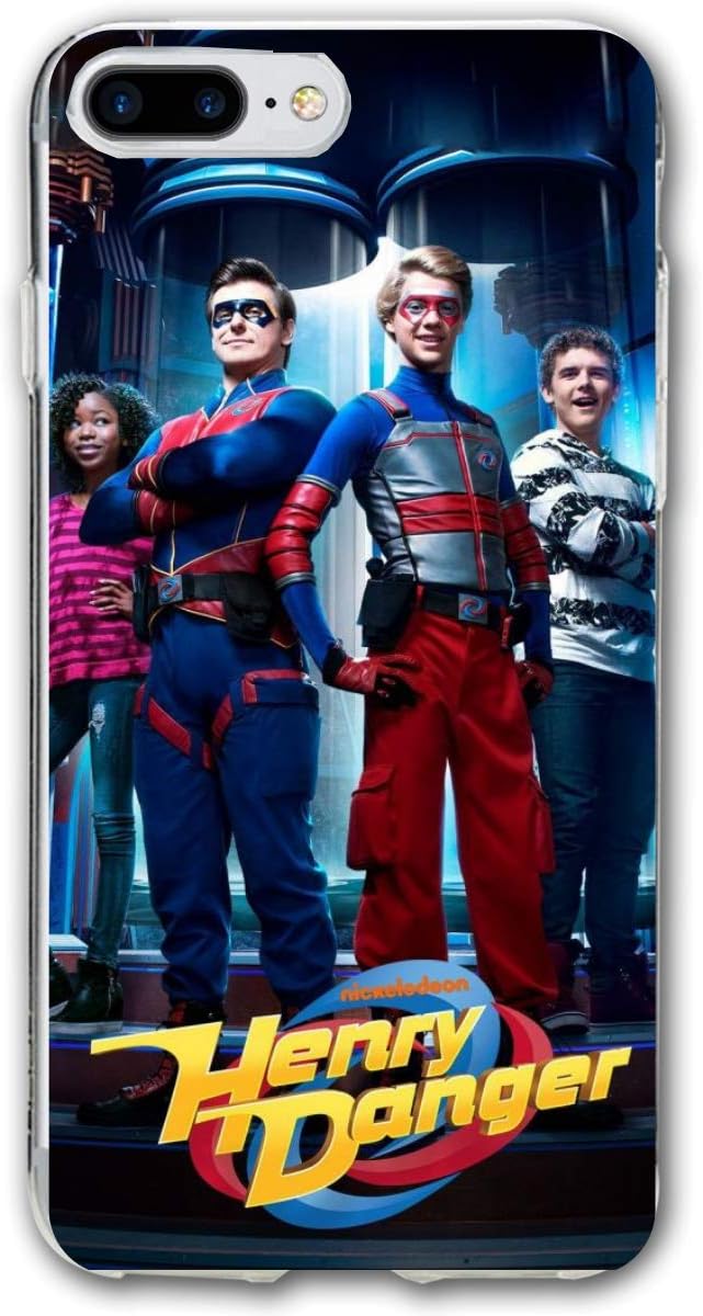 Hen-Ry Dan-Ger iPhone 7 Plus & iPhone 8 Plus Case Hybrid Soft Silicone Hard Back Cover Anti Scratch Bumper Case for iPhone 7 Plus & iPhone 8 Plus (5.5 Inch)