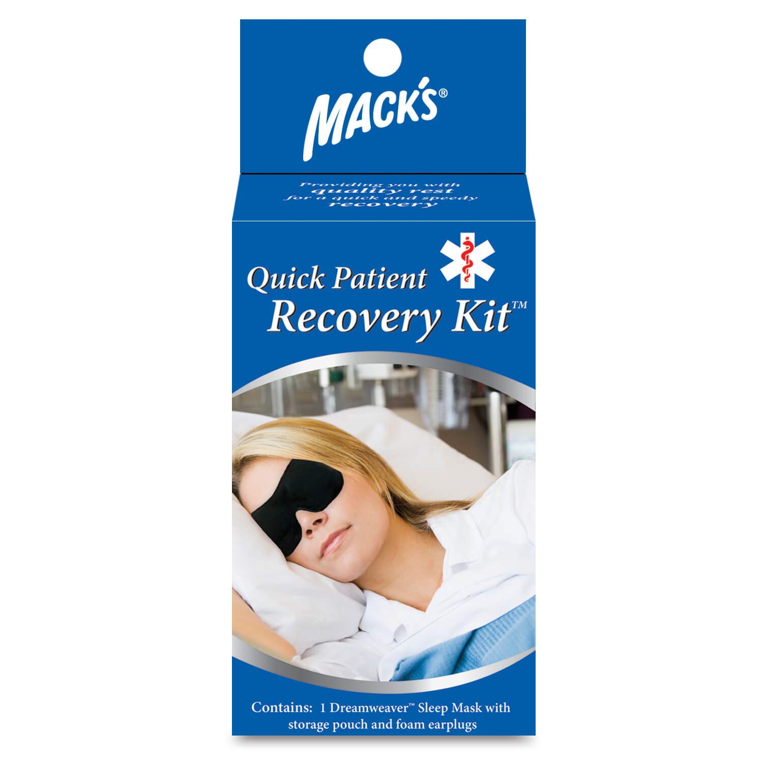 Mack's Quick Patient Sleep Mask Recovery Kit - Black/Beige/Pink