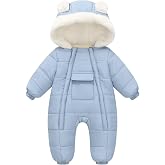 AiWMGL Baby Girls Boys Snowsuit Newborn Winter Clothes Jumpsuit Romper Infant Hooded Fleece Coat Jacket Outwear