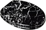 Optimal Products Anti-Bacterial Black Marble Effect Toilet Seat Stainless Steel view 4