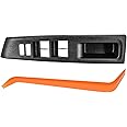 Car Door Window Switch Bezel Trim, Driver Left Side Compatible with Toyota Yaris L LE SE 4 Doors Sedan 2012 2013 2014 Replaces 74232-52550-C0, Window Control Panel Cover (Driver's Side)