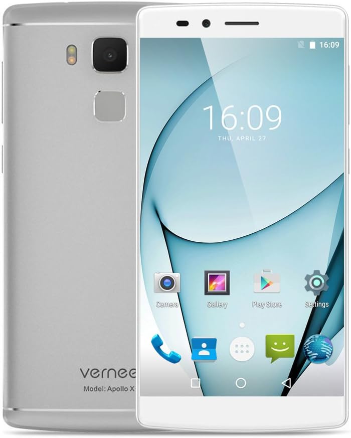vernee Apollo X Smartphone 4G MTK6797 Helio X20 64-bit Deca Core 5.5 Inches 2.5D FHD 1920 * 1080 Pixels Screen Android 6.0 4GB RAM+64GB ROM 5MP+13MP Dual Cameras 4K Video