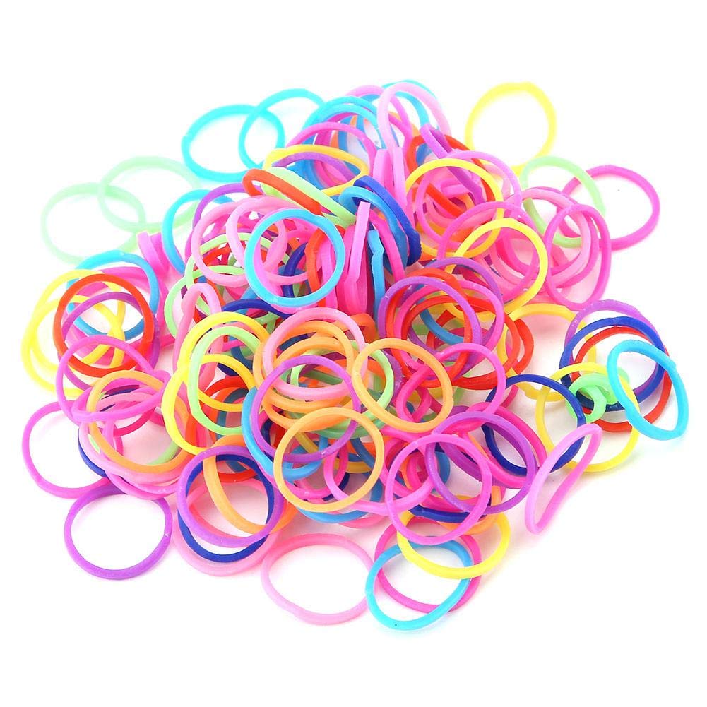 Pet Hair Bands for Dogs Cats Puppies - High Elasticity Rubber Bands Mix Colors Varied Patterns Grooming Accessories for Small Pets