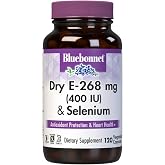 BlueBonnet Dry E-400 IU Plus Selenium Vegetarian Capsules, 120 Count, White | Antioxidant Protection &amp; Heart Health; Vegan, Kosher Certified, Gluten-Free