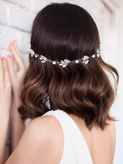 Amazon Com Unicra Bride Silver Wedding Headpieces Bridal