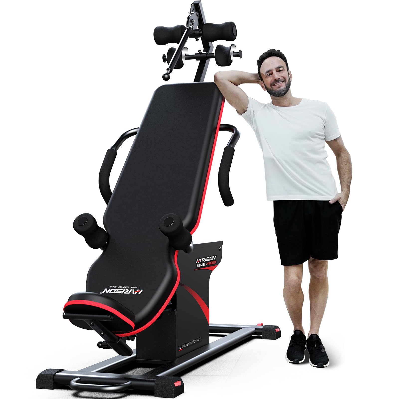 Photo 1 of HARISON Electric Inversion Table for Back Pain Relief - Heavy Duty Inversion Machine with Remote Control, Strength Training Inversion Equipment