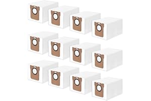 12 pcs Disposable Vacuum Dust Bag: for Dreame L10 Ultra/L10s Ultra/L20 Ultra/L30 Ultra/X20 Pro/X20 Pro Plus/S10 Pro/Xiaomi Ro