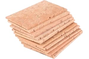 10Pcs Neck Cork, 6 * 4.1 * 0.2cm Saxophone Alto Neck Cork Sheet, Cork Sheet for Saxophone Beginner for Alto/Soprano/Tenor Sax