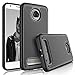 Tekcoo for Moto Z2 Force Case, for Motorola Z2 Force Sturdy Case, [Tmajor] Shock Absorbing [Black] Rubber Silicone & Plastic Scratch Resistant Bumper Grip Hard Cases Cover for Moto Z Force 2017