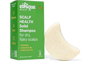 Ethique Scalp Health Shampoo Bar for itchy, dry, flaky scalps with Oatmeal - Plastic-Free, Vegan, Cruelty-Free, 3,88 oz - Formerly Heali Kiwi