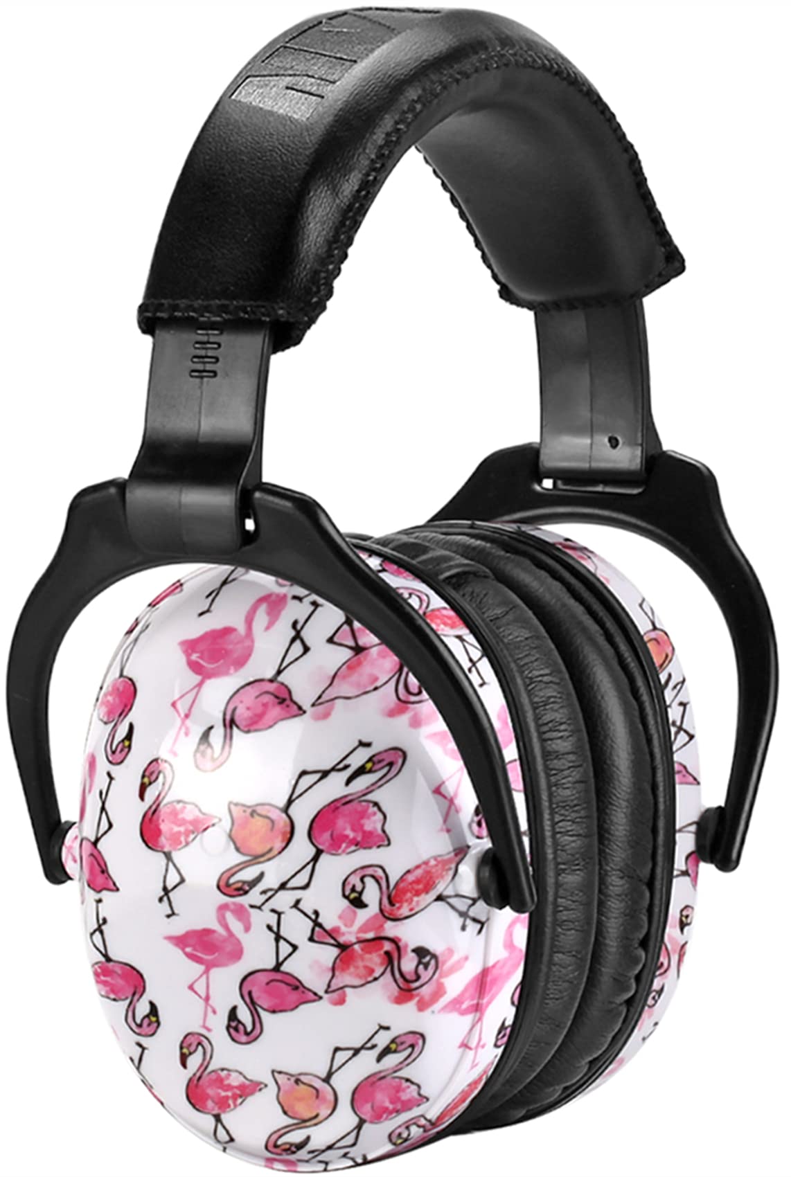 ZOHAN 030 Ear Defenders for Kids, Children Hearing Protect EarMuffs, Noise Reduction for Young Teens Have Sensory Issues and Autism, Ideal for Fireworks, Concerts, Plane - Flamingo