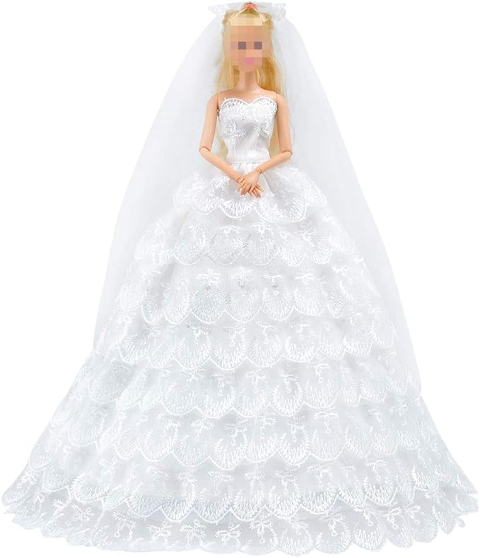 barbie doll wedding dress