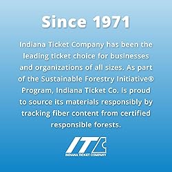 INDIANA TICKET CO. 1,000 Pink Raffle Tickets Double
