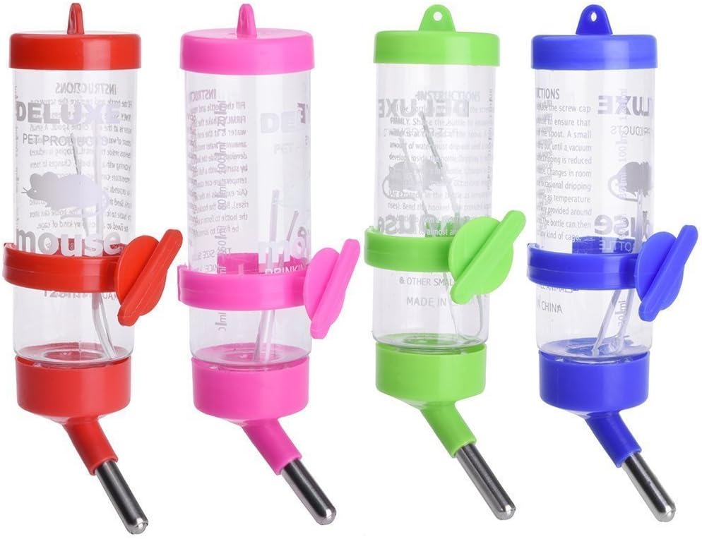 Water Feeder Bowl Drinking Bottle Holder Pet Hamster Gerbil Rat