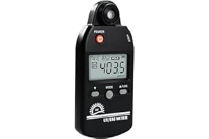 UV Meter Digital UVB Meter, 280-400 nm UV Index Meter with UV and UVI Switchable, 0-5000 μW/cm² Measuring Range UV Detector w