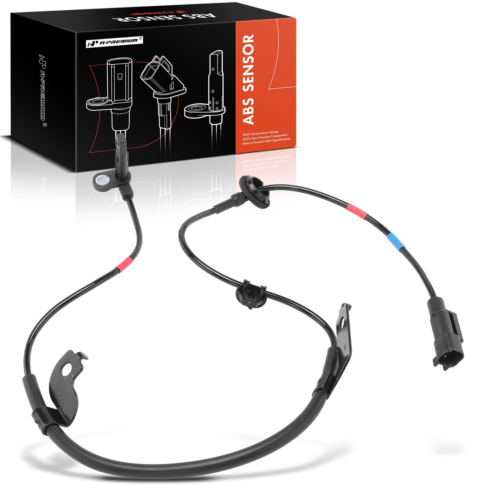 Photo 1 of A-Premium Front Right ABS Wheel Speed Sensor Compatible with Mitsubishi Models - Outlander 2017-2020, Outlander PHEV 2018-2022, Outlander Sport 2017-2023, Eclipse Cross 2018-2020/2022-2023