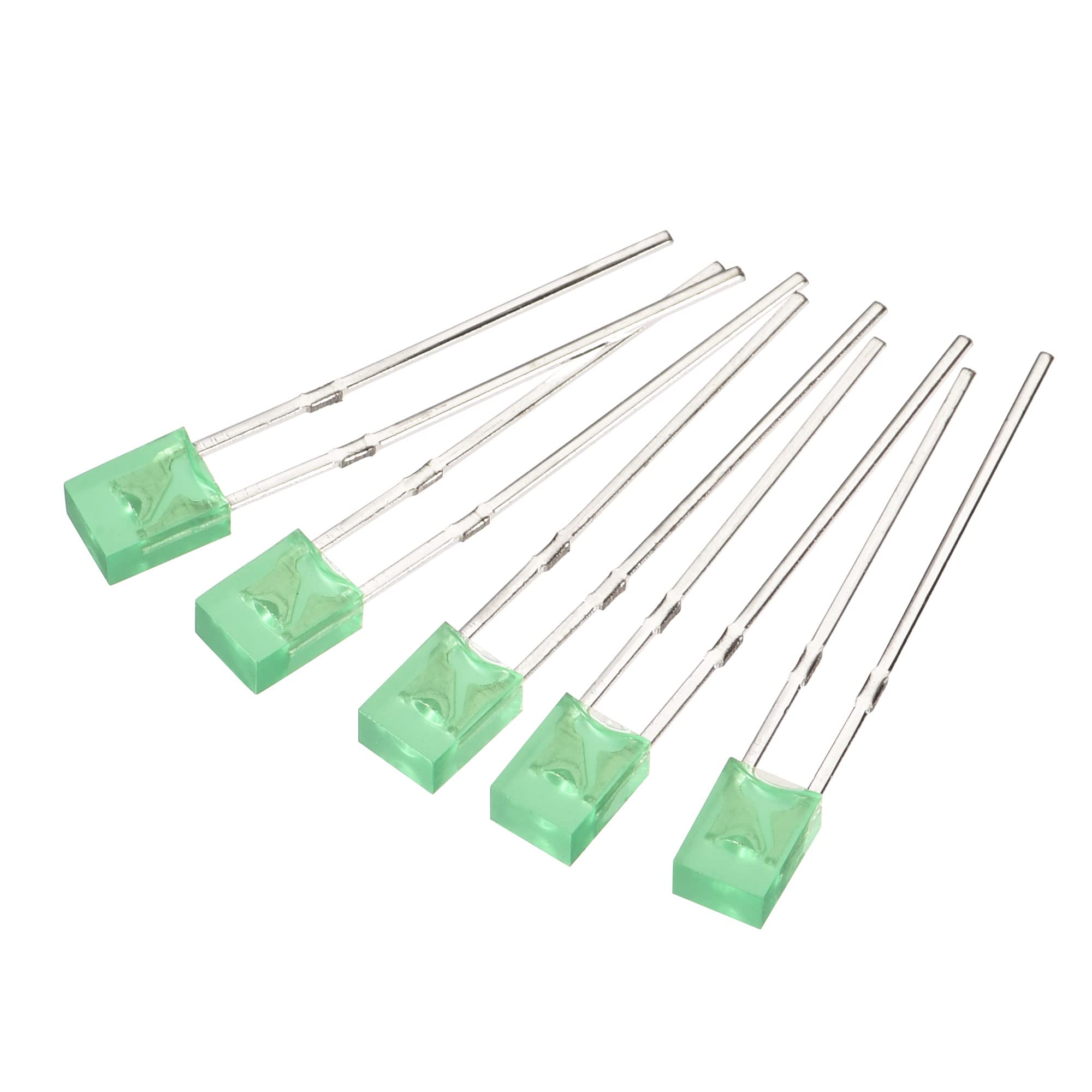 PATIKIL 2x3x4mm x LED Light Lamp Bulb, 150Pcs Rectangular Bright Lighting Emitting Diode for Electronic Component Indicator, Green