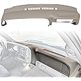 ECOTRIC Dash Cover Overlay Compatible with 1997-2000 Chevy C/K 1500 2500 3500 Suburban Tahoe Yukon 1999-2000 Cadillac Escalade (TAN)
