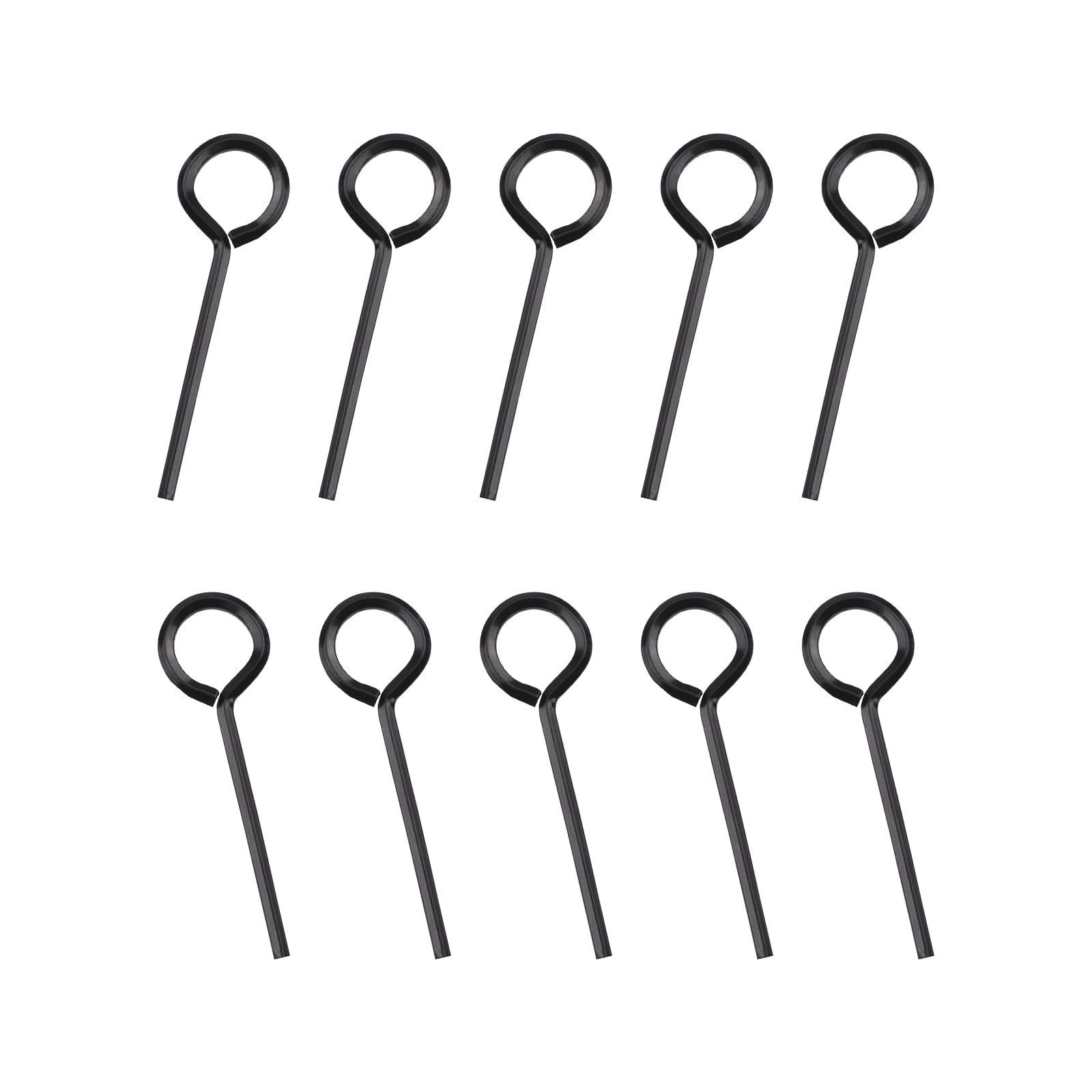 INCREWAY 1/8” Standard Hex Dogging Key with Full Loop, Key-Ring Style Dogging Key Set, Allen Wrench Door Key for Push Bar Door Panic Bars, Security Door, Solid Metal, 10 Packs