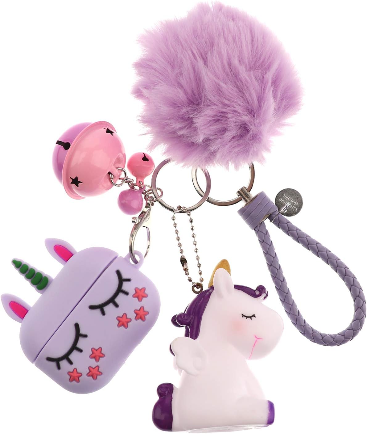 Artibox Airpods PRO Case, Unicorn 3D Cute Cartoon Airpods PRO Cover, Shockproof Protective Earphone Cover Skin Compatible with Apple Airpods PRO (Unicorn Purple)