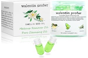 WALENTIN PROFWR Deep Cleansing Oil for Face Nourishing 40 Pcs Travel Size Mini Camellia Seed Gentle Makeup Remover Cleansing Oil for All Skin Types, Individually Packaged