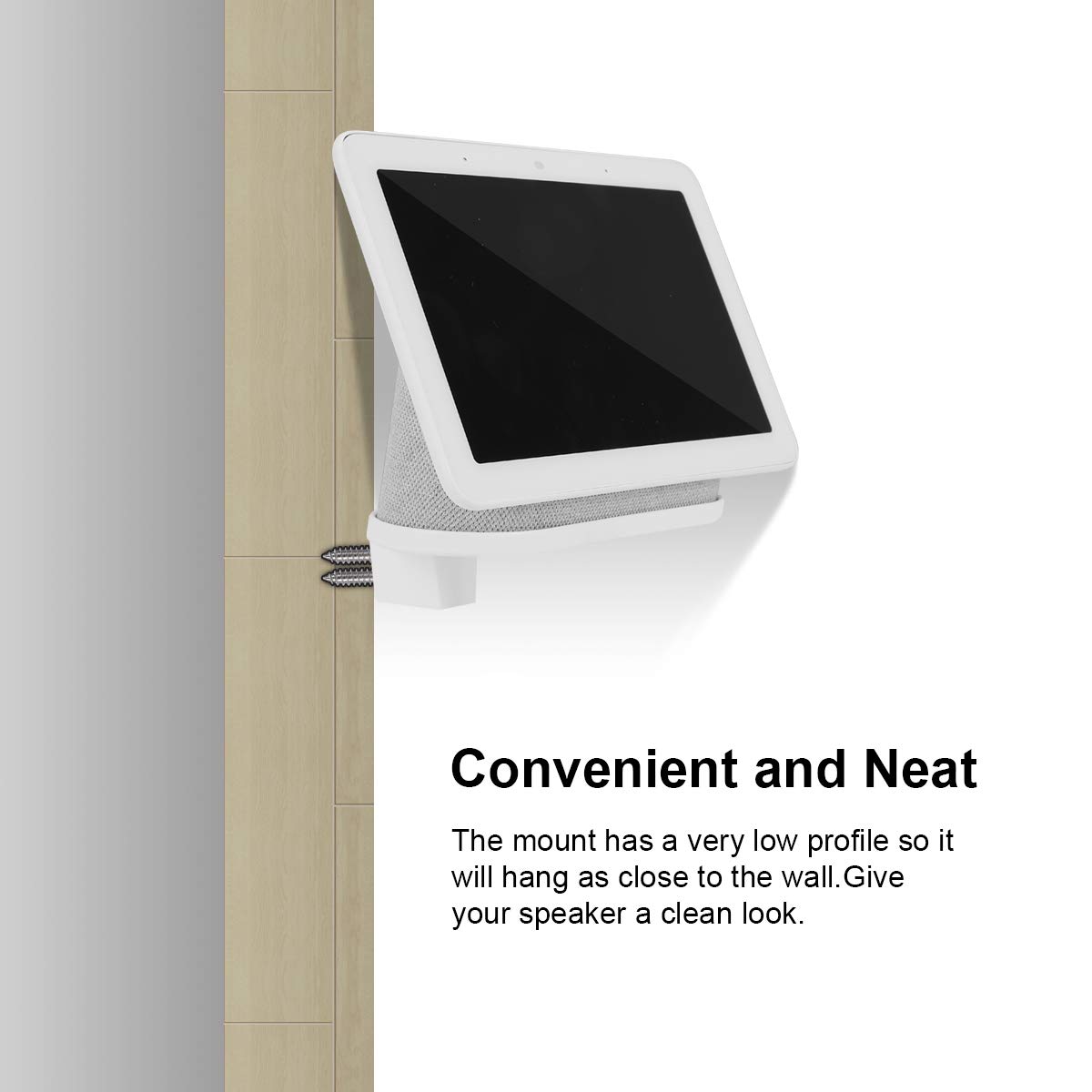 google home hub in wall