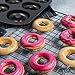 Non-Stick Donut Pan for Baking Delicious Healthy Donuts and Bagels - High-Grade Carbon Steel Doughnut Pan - 6-Cavity Donut Hole Pan Set with Non-Stick Surface by Zulay Kitchen (Pack of 2)