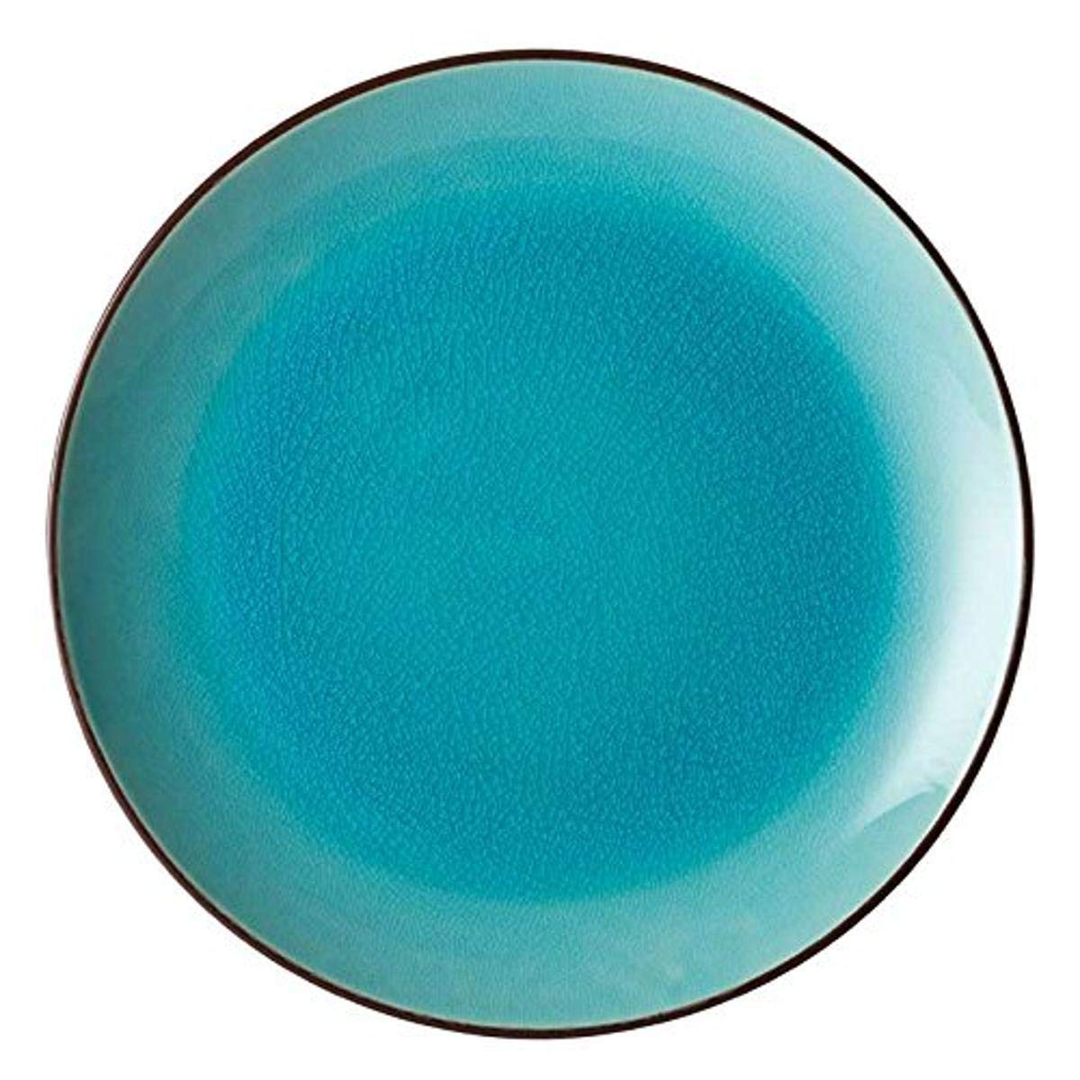 Utopia K90037 Soho Aqua Plate, Square, 10", 25 cm (Pack of 6)
