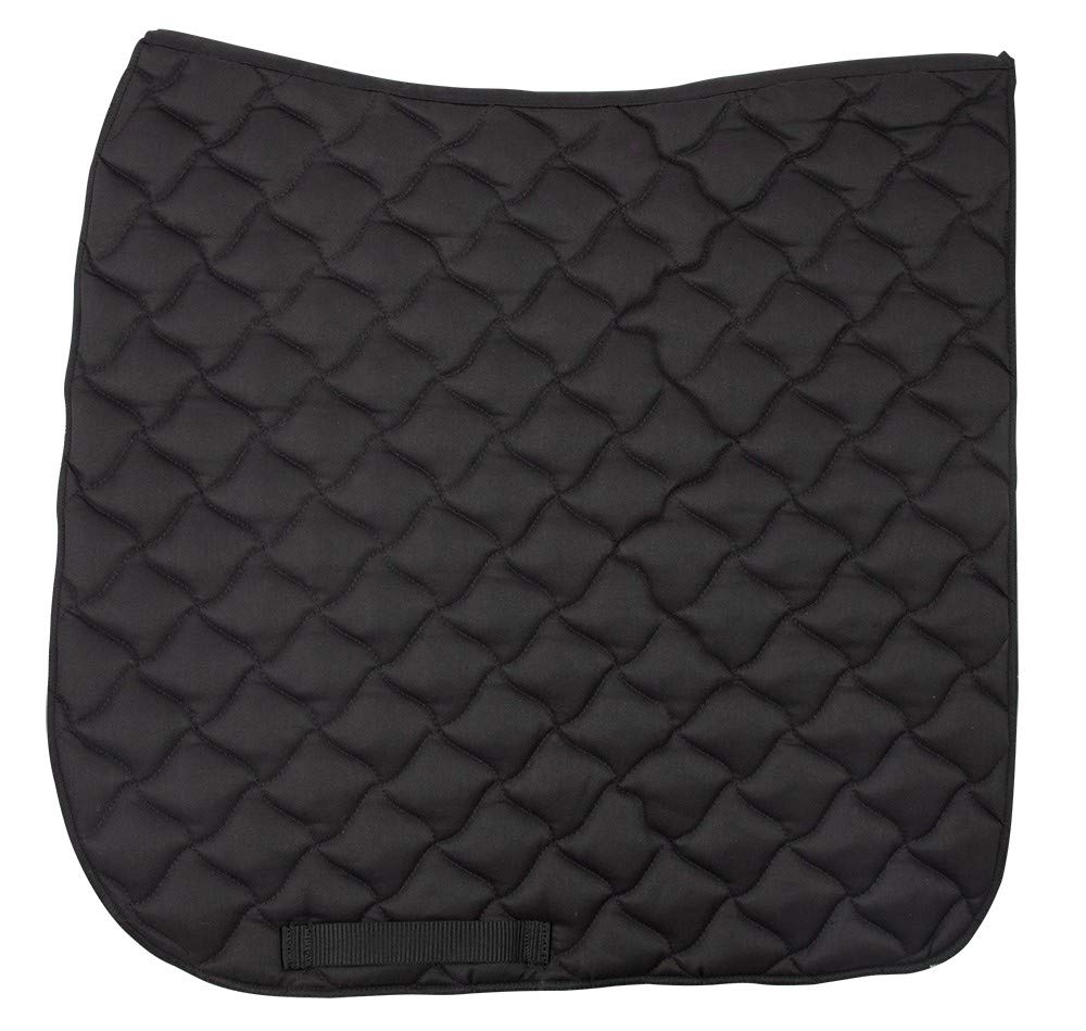 PFIFF 102305 Dr Saddle Pad – Catfish with Box Quilting for Full- and Warm-Blooded, Black, L