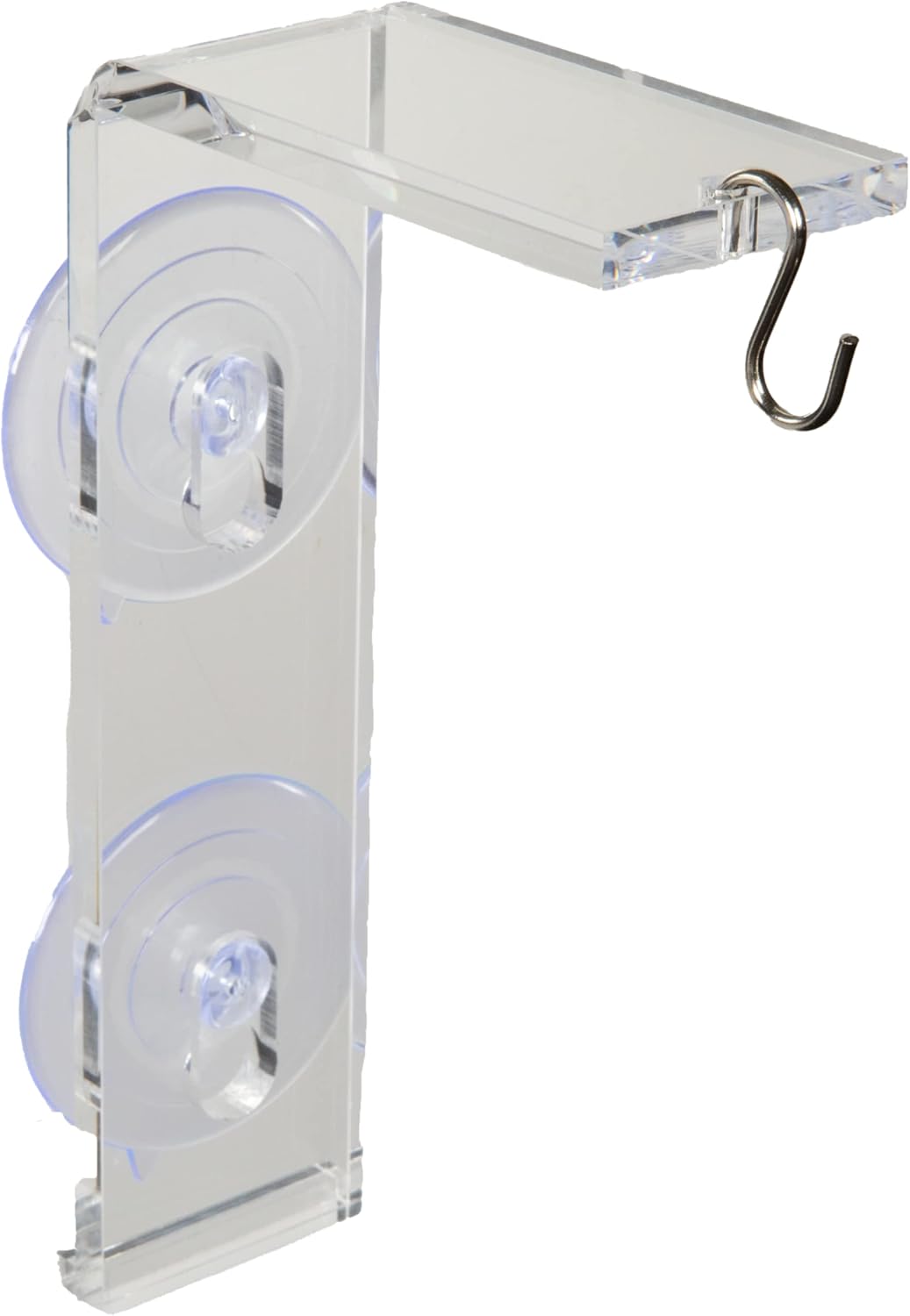 Outdoor Hanging Brackets - WINDOW GARDEN Veg Dangler Suction Cup Window Hanger – Bird Feeder Holder, Indoor Plant Hanger, Wind Chimes, Ornaments, Flower and Herb Pots, Terrarium, Air Plants, Hanger Holder(1 Pack)