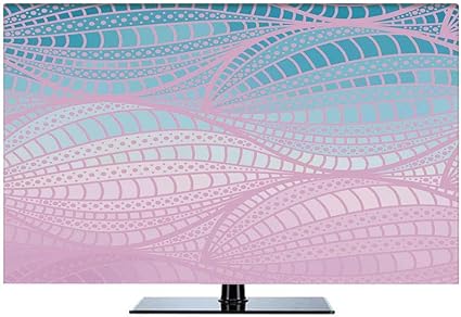 Amazon Com Abstract 37 Inch Indoor Tv Cover Wavy Curvy Stripes