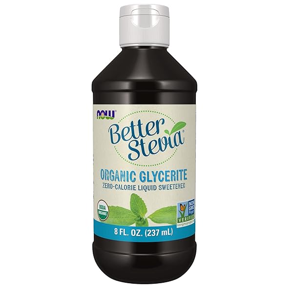 NOW FOODS BETTERSTEVIA ORGANIC GLYCERITE ZERO-CALORIE LIQUID SWEETENER...