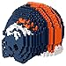 FOCO Denver Broncos NFL 3D BRXLZ Construction Toy Blocks Set - Helmet, 1378 pieces