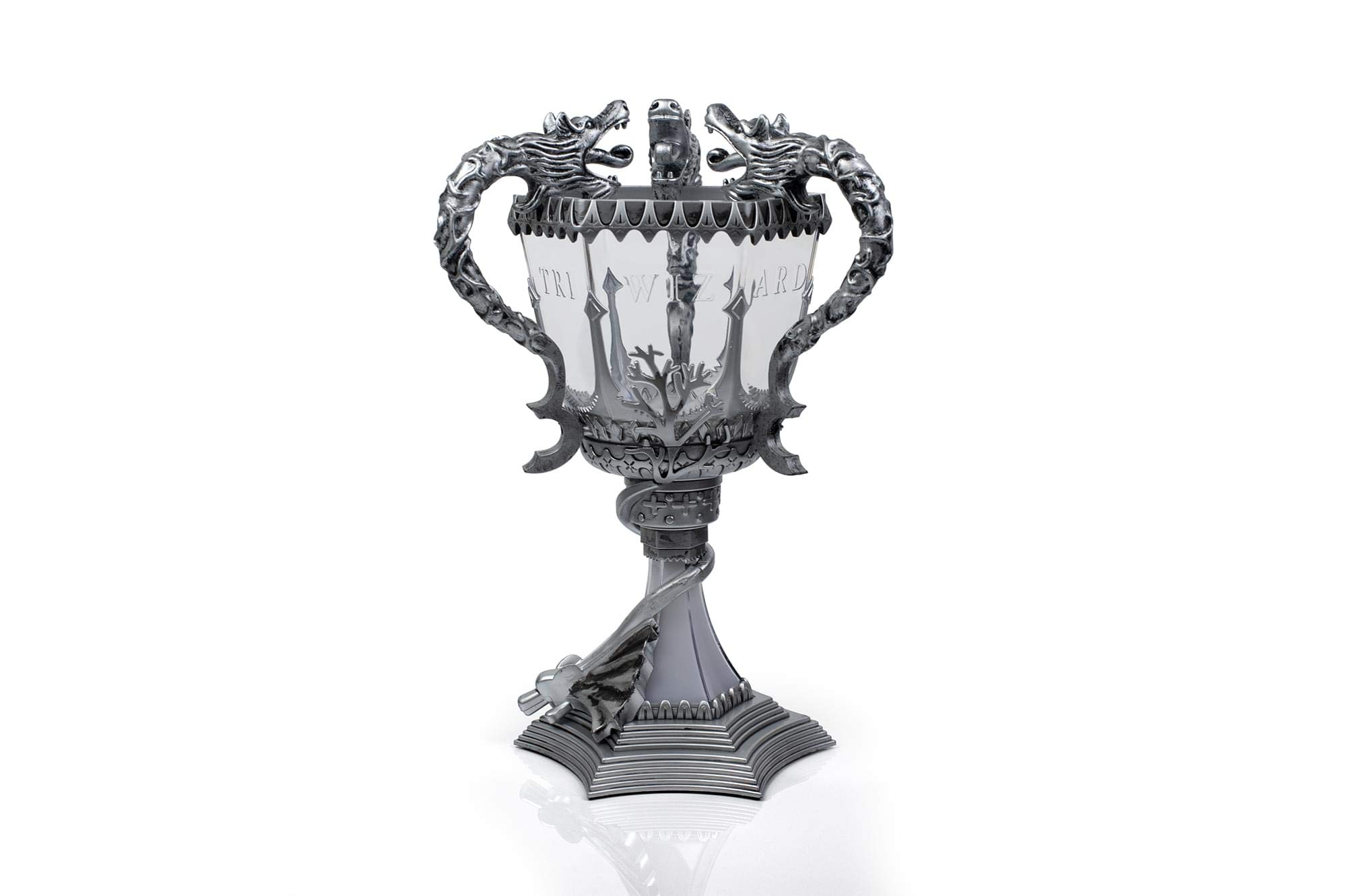 Photo 1 of Harry Potter Triwizard Cup Battery Operated Mood Light | 13-Inch Tall LED Lamp,Silver