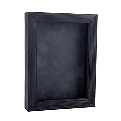 11x17 Distressed Black Shadowbox Frame - Interior
