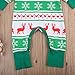 Newborn Baby Girl Boy Christmas Long Sleeve Snowflake Deer Romper Playsuit Outfits … (Green, 80 (12-18 Months))