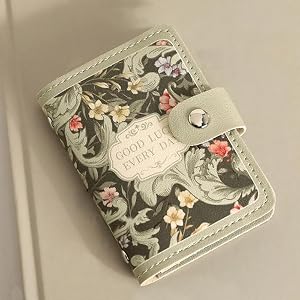 Business Card Case PU Large Capacity Women Wallets Money (Green)