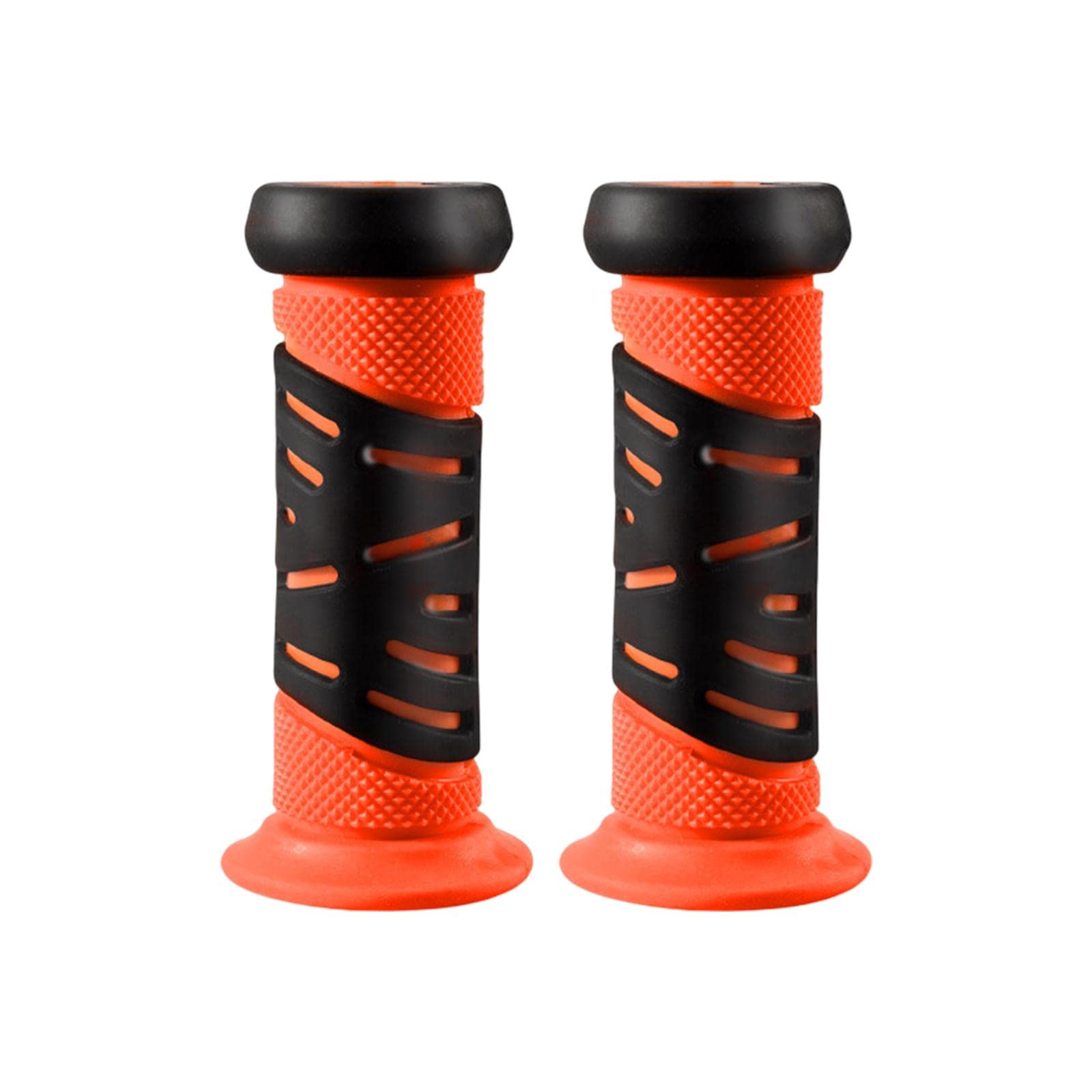 LOVIVER Bike Handle Grips Kids Handlebar Grips Non Slip Soft Rubber Bike Grips for Girls and Boys Tricycle Biking, Orange