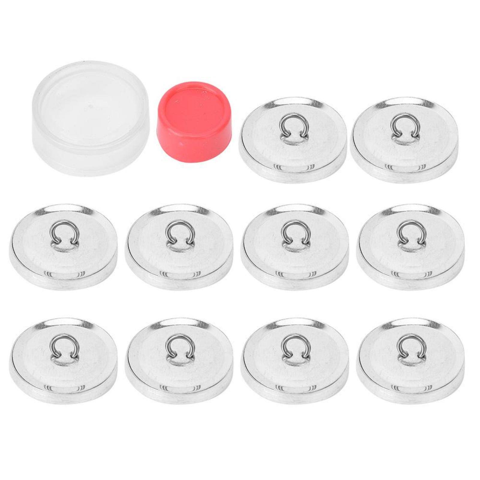 Cover Buttons, DIY Fabric Covered Button Kit, 10 Set Round Button Base 25mm