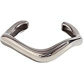 ACCZ Gold Bangle Bracelets for Women,Cuff Bracelet, 18K Gold-plated Open Bangle Bracelet, Wave Twisted Hinged Open Bangle Bracelets, Gold Plated Thick Cuff Bracelets Trendy Jewelry Gifts ﻿