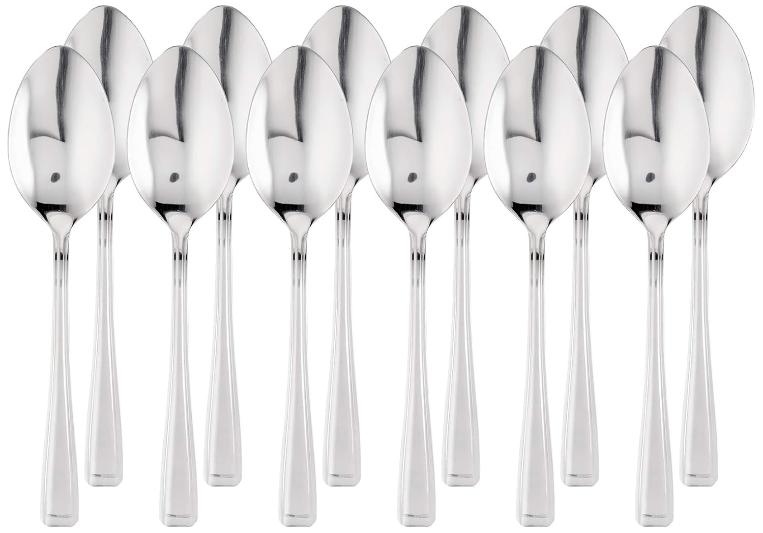 Utopia Harley Dessert Spoon - Pack of 12 - Traditional Cutlery, 18/0 Stainless Steel, Silver - Image 3