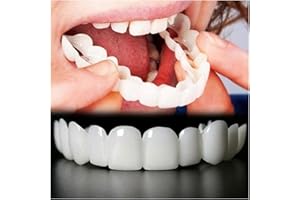 GKOKG 2 PairsAdjustable, Top and Bottom,Temporary Nature and Comfortable, Regain Beautiful Smilefor Men and Women(White)