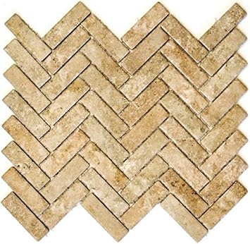 Mosaik Fliese Keramik Fischgrat Steinoptik Beige Fur Boden Wand Bad Wc Dusche Kuche Fliesenspiegel Thekenverkleidung Badewannenverkleidung Mosaikmatte Mosaikplatte Amazon De Baumarkt