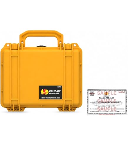 Pelican Caixa 1450 com espuma (amarelo) : Amazon.com.br