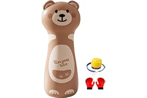 Inflatable Punching Bag For Kids – 47 Inch Boxing Set With Gloves And Pump | Children Stress Relief Sandbag | Indoor Outdoor 