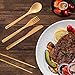 4 Set Bamboo Cutlery Set Bamboo Travel Utensils Set, Reusable Bamboo Utensil Fork Knife Spoon Chopsticks Straw Cleaning Brush with Carrying Bag for Travel Picnic Office School