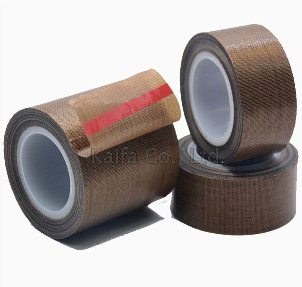 CHINAJIAODAI Masking Tape 1 roll 10m Teflon High Temperature Adhesive Tape Insulated Teflon high-Temperature Tapes,25mmx10m